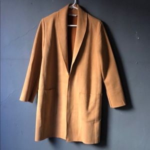 Zara Camel Suede Blazer